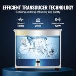 VEVOR Ultrasonic Cleaner with Timer & Heater 3L