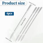 4PCS Stainless Steel Mini Double-Ended Spatulas
