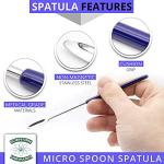 Micro Lab Spoon Scoop Spatula with Steel Handle