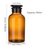 Kestun 1000ml Amber Glass Reagent Bottle