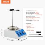 Happybuy 250W Magnetic Stirrer & Heating Hot Plate
