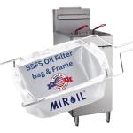 MirOil Fryer Oil Filter Bag & Frame Combo