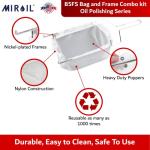 MirOil Fryer Oil Filter Bag & Frame Combo
