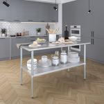 30" x 60" Stainless Steel Prep Work Table
