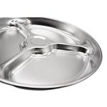 Korean Stainless Steel Divided Plates for Kids - Set of 2