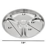Korean Stainless Steel Divided Plates for Kids - Set of 2