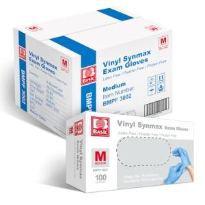 Medium Latex-Free Vinyl Exam Gloves - 1000 Pcs