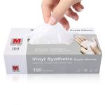 Clear Vinyl Exam Gloves - Latex-Free, 100PCS