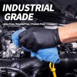 Black Vinyl Exam Gloves - Latex-Free, Box of 100