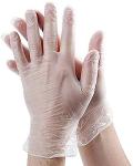 Large Powder-Free Vinyl Exam Gloves - Box of 100