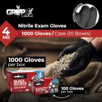 London Labs GRIPXX Disposable Black Nitrile Gloves