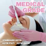 Beastek 4 Mil Pink Nitrile Disposable Gloves, 100 Pcs