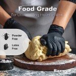 Large Latex-Free Black Nitrile Gloves - 100 Count