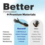Large Latex-Free Black Nitrile Gloves - 100 Count