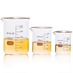 ULAB 3-Piece Glass Beaker Set, 50ml-250ml