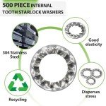 Vifmy Stainless Steel Internal Tooth Washer Set