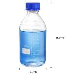 Yopay 4-Pack 1000ml Glass Media Bottles
