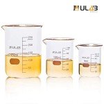 ULAB 3-Piece Glass Beaker Set, 50ml-250ml