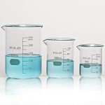 ULAB 3-Piece Glass Beaker Set, 50ml-250ml