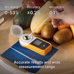 Smartphone-Compatible Digital Brix Refractometer - Portable