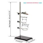 Lab Retort Support Stand with Burette Clamp