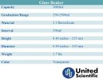 Borosilicate Glass Beakers - 3000mL Capacity