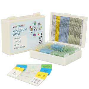 Kids Microscope Slides Set - 30 Prepared Specimens
