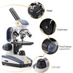 SWIFT SW200DL Monocular Microscope with Dual Light