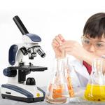 SWIFT SW200DL Monocular Microscope with Dual Light