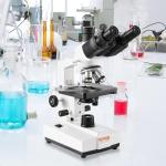 VEVOR Trinocular Microscope with LED, 40X-5000X Magnification