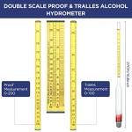 Alcohol Hydrometer Set for Distilling (3 Pieces)