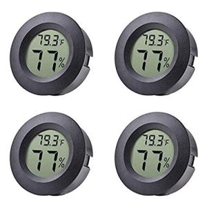 Veanic 4-Pack Mini Digital Indoor Thermometer/Hygrometer