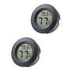 Veanic Mini Hygrometer Thermometer - 2-Pack Set