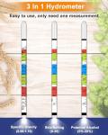 Triple Scale Hydrometer for Wine and Beer Making