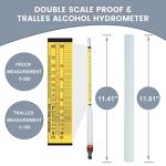 High-Accuracy Alcohol Proof Hydrometer Set (3 Pcs)