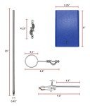 EISCO Chemical Resistant Ring Stand Set - 24 Inch