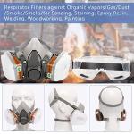 Reusable Half Face Mask Set with Safety Goggles