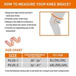 Plus Size Knee Brace with Side Stabilizers
