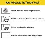 Temple Touch Digital LCD Fever Thermometer - Quick Read