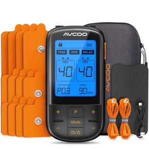 AVCOO 3-in-1 EMS Muscle Stimulator TENS Unit