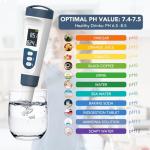5-in-1 Digital PH and Salinity Tester Meter