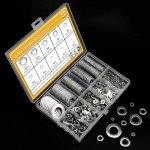 1000-Piece Assorted Stainless Steel Flat Washers