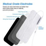 24 Reusable 2"x4" Electrotherapy TENS Unit Pads