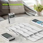 AUVON 24-Pack Rectangular TENS Unit Pads