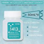 YINMIK 1413 μS/cm Conductivity Calibration Solution, 4 Pack