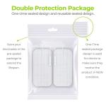 AUVON 10-Pack 2"x4" Latex-Free TENS Pads