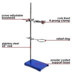 EISCO Chemical Resistant Ring Stand Set - 24 Inch