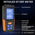 3-in-1 Rechargeable EMF Meter for Home & Office