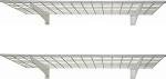 Heavy Duty Steel Wall Mounted Garage Shelves 2-Pack