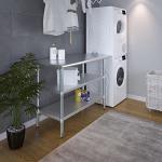 48" Stainless Steel Work Table with 2 Shelves